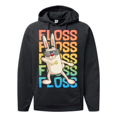 Flossing Easter Bunny Performance Fleece Hoodie