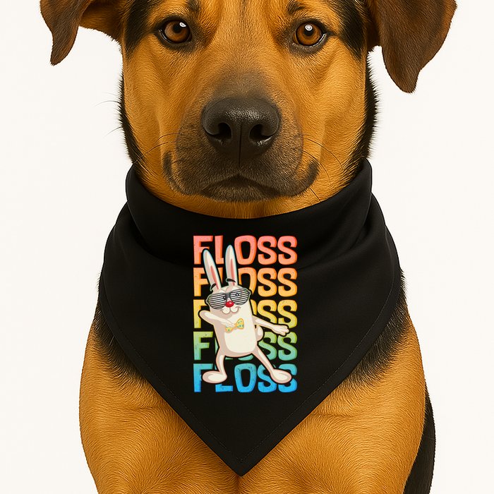 Flossing Easter Bunny USA-Made Doggie Bandana