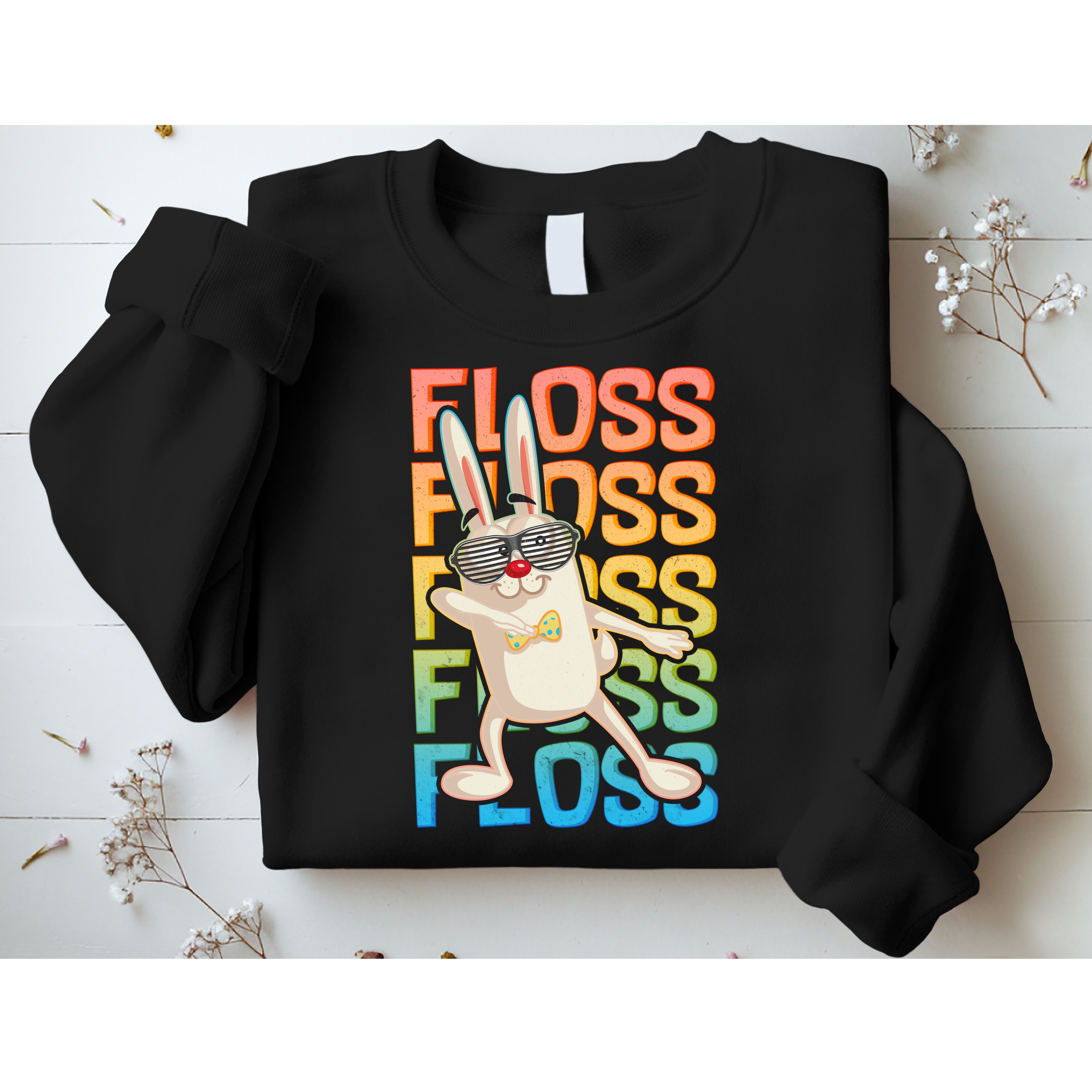 Flossing Easter Bunny Sweatshirt
