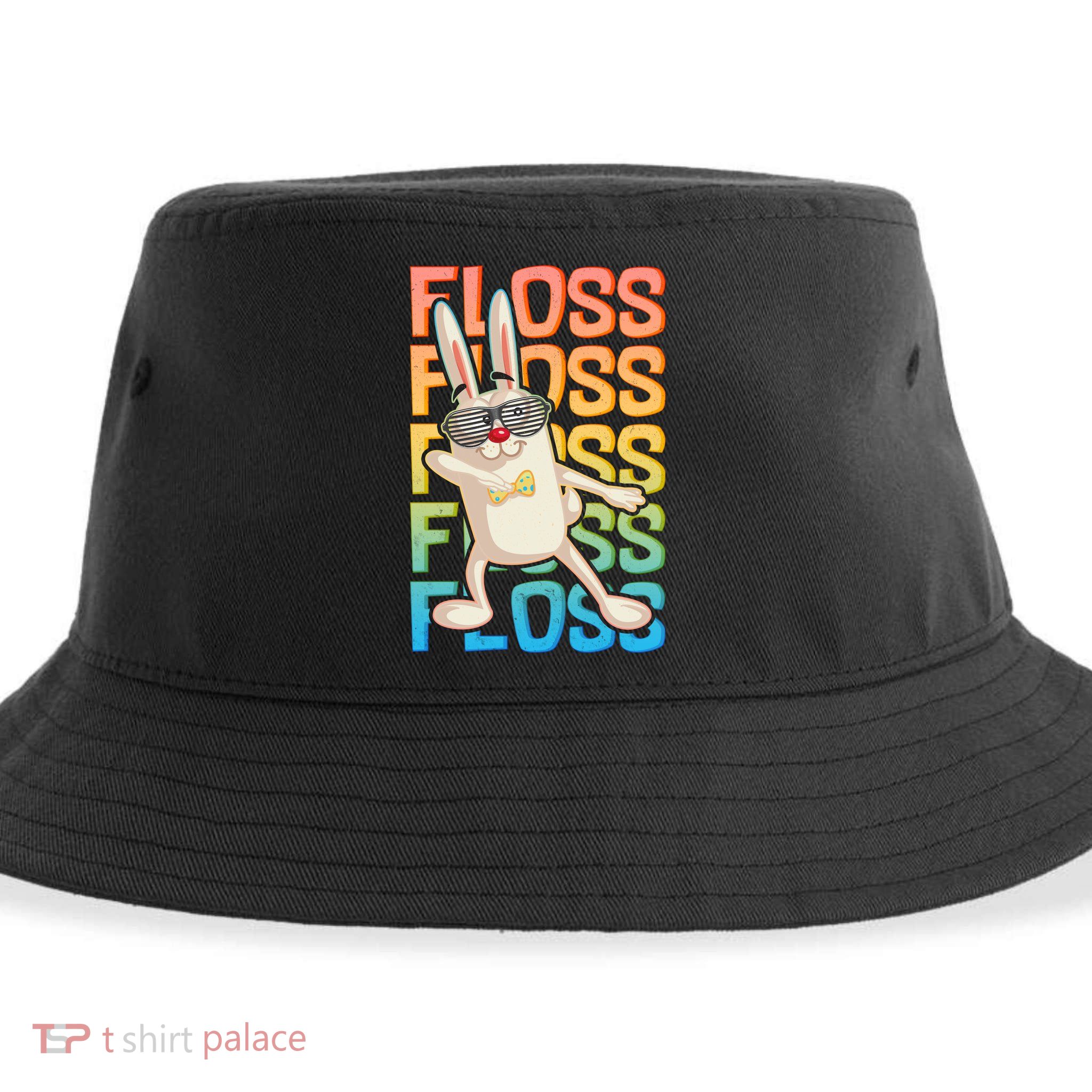 Flossing Easter Bunny Sustainable Bucket Hat