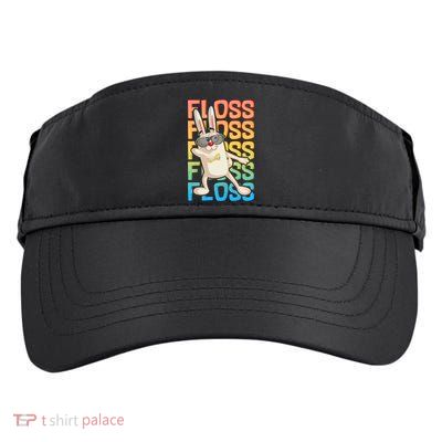 Flossing Easter Bunny Adult Drive Performance Visor