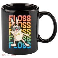 Flossing Easter Bunny 11oz C Handle Ceramic Mug