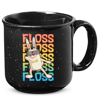 Flossing Easter Bunny 15oz Campfire Ceramic Mug