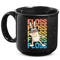Flossing Easter Bunny 15oz Campfire Ceramic Mug