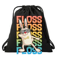 Flossing Easter Bunny Drawstring Bag