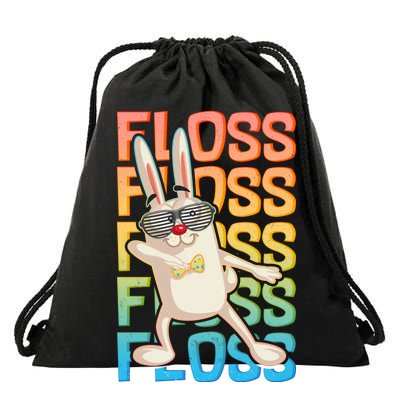 Flossing Easter Bunny Drawstring Bag