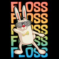 Flossing Easter Bunny Drawstring Bag