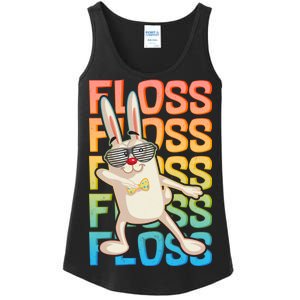 Flossing Easter Bunny Ladies Essential Tank