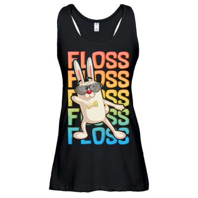 Flossing Easter Bunny Ladies Essential Flowy Tank