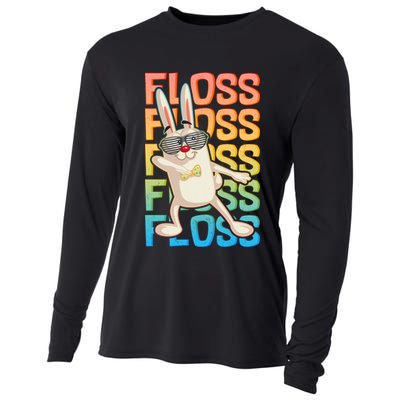 Flossing Easter Bunny Cooling Performance Long Sleeve Crew