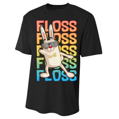 Flossing Easter Bunny Performance Sprint T-Shirt