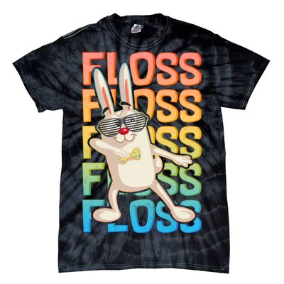 Flossing Easter Bunny Tie-Dye T-Shirt