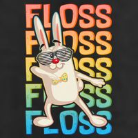 Flossing Easter Bunny Golf Towel