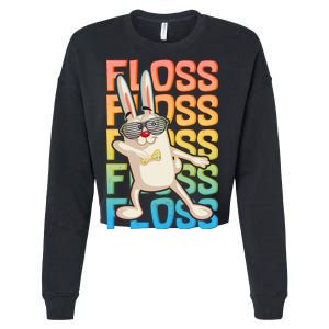 Flossing Easter Bunny Cropped Pullover Crew