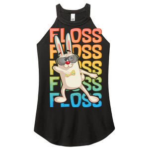 Flossing Easter Bunny Women's Perfect Tri Rocker Tank