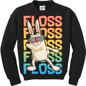 Flossing Easter Bunny Kids Sweatshirt