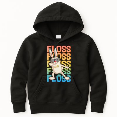 Flossing Easter Bunny Kids Hoodie