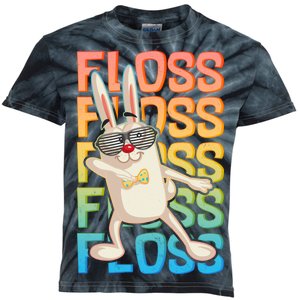 Flossing Easter Bunny Kids Tie-Dye T-Shirt