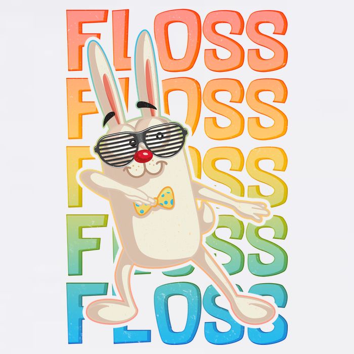 Flossing Easter Bunny Garment-Dyed Sweatshirt