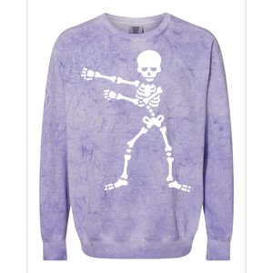 Flossing Skeleton  Colorblast Crewneck Sweatshirt