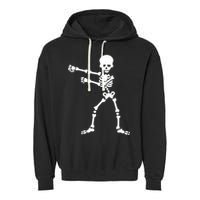 Flossing Skeleton  Garment-Dyed Fleece Hoodie