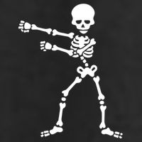 Flossing Skeleton  Garment-Dyed Fleece Hoodie