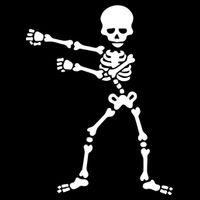Flossing Skeleton  Backpack