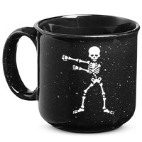 Flossing Skeleton  15oz Campfire Ceramic Mug