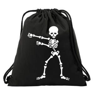 Flossing Skeleton  Drawstring Bag