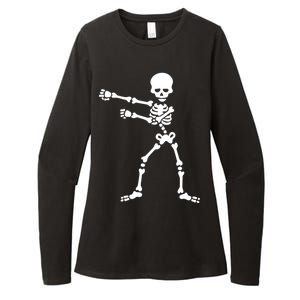 Flossing Skeleton  Womens CVC Long Sleeve Shirt