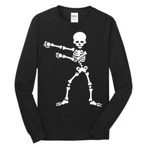 Flossing Skeleton  Tall Long Sleeve T-Shirt