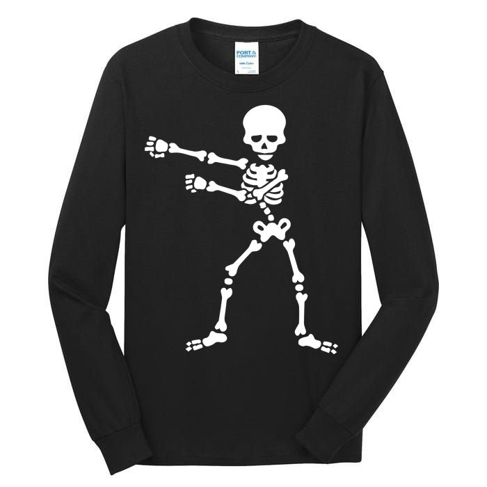 Flossing Skeleton  Tall Long Sleeve T-Shirt