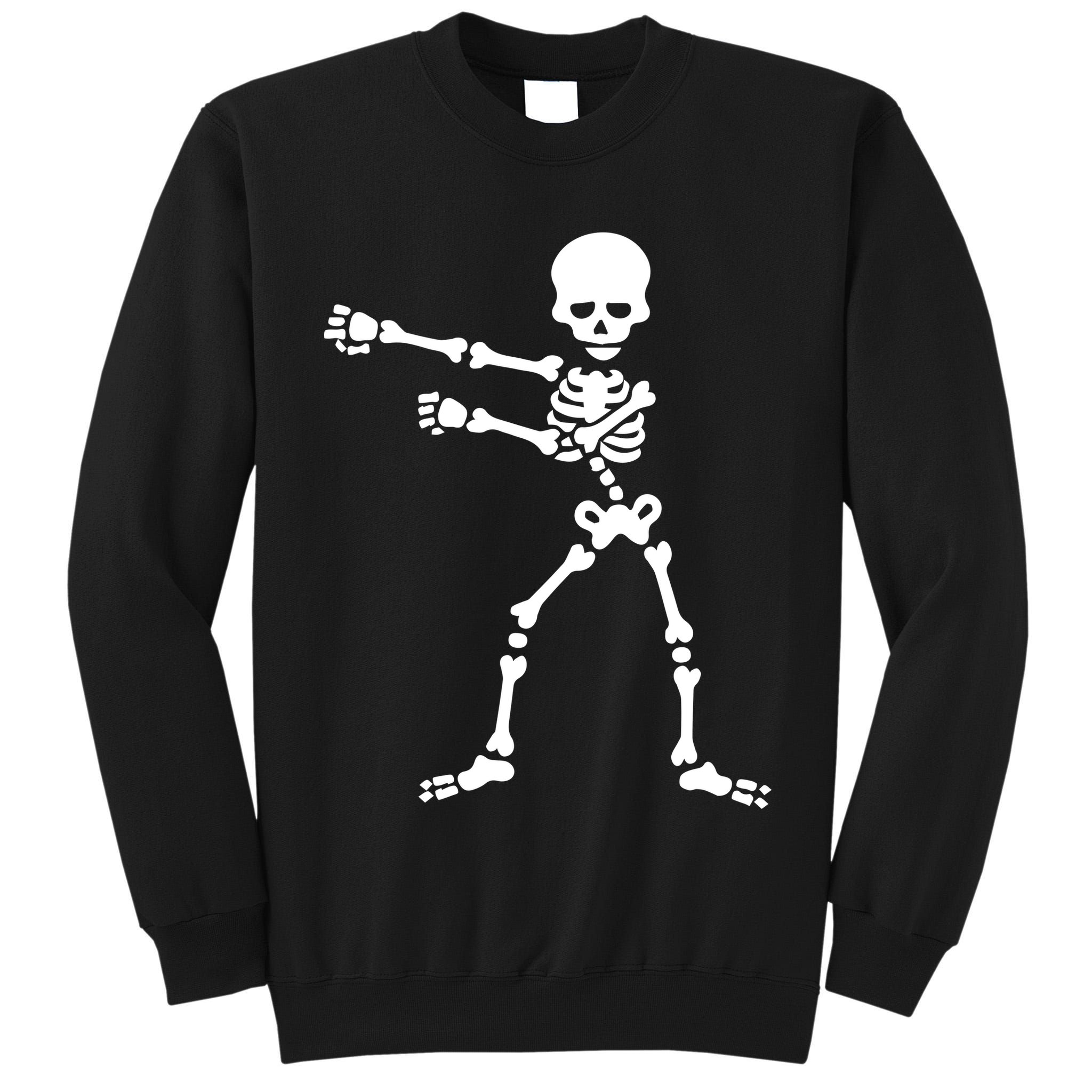 Flossing Skeleton  Tall Sweatshirt