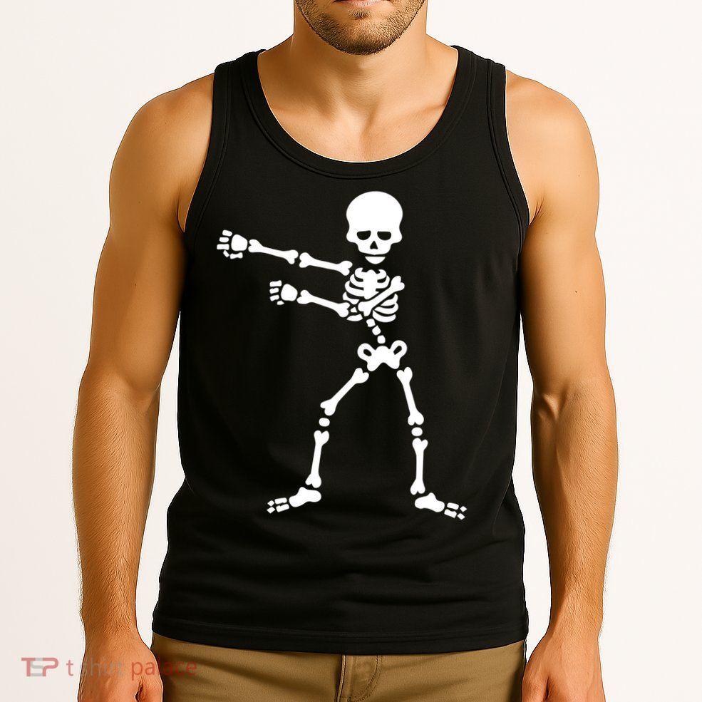 Flossing Skeleton  Tank Top