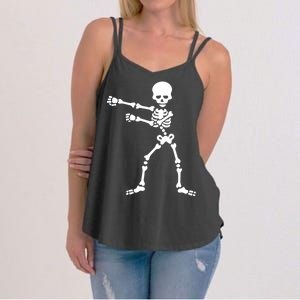 Flossing Skeleton  Women's Strappy Tank