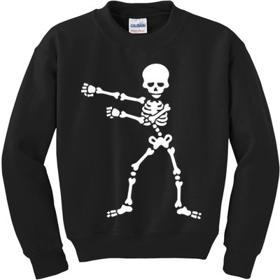 Flossing Skeleton  Kids Sweatshirt
