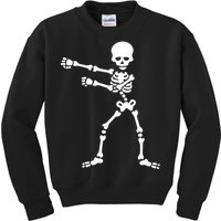 Flossing Skeleton  Kids Sweatshirt