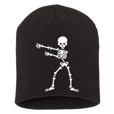 Flossing Skeleton  Short Acrylic Beanie