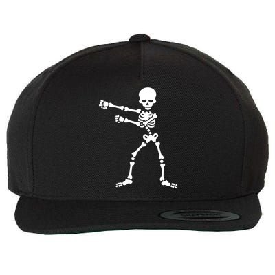 Flossing Skeleton  Wool Snapback Cap