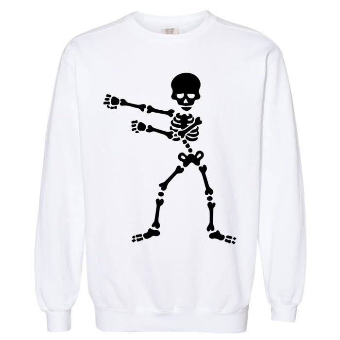 Flossing Skeleton  Garment-Dyed Sweatshirt
