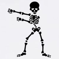Flossing Skeleton  Garment-Dyed Sweatshirt