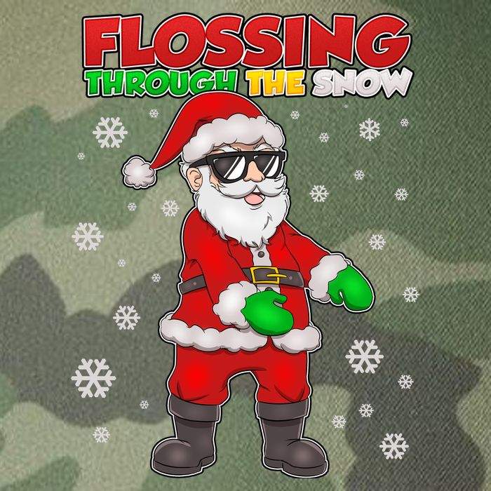 Flossing Through The Snow Santa Legacy Tie Dye Trucker Hat