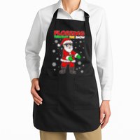 Flossing Through The Snow Santa Apron