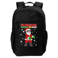 Flossing Through The Snow Santa Backpack