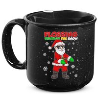 Flossing Through The Snow Santa 15oz Campfire Ceramic Mug
