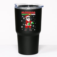 Flossing Through The Snow Santa Tumbler
