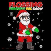 Flossing Through The Snow Santa Cropped Pullover Crew