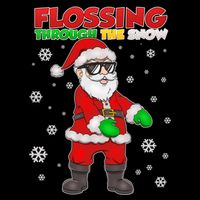 Flossing Through The Snow Santa Wool Snapback Cap