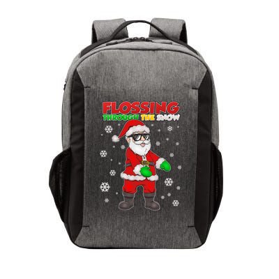 Flossing Through The Snow Santa Vector Backpack