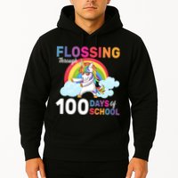 Flossing Unicorn Through 100 days Of School Hoodie